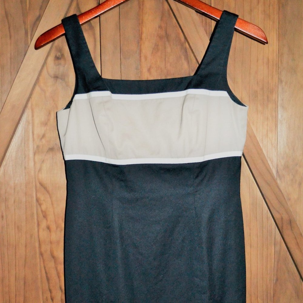 Ann Taylor Dress Size 4P black, beige, cream